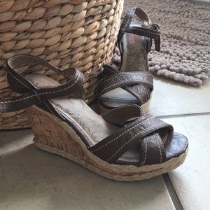 Brand new cork wedges